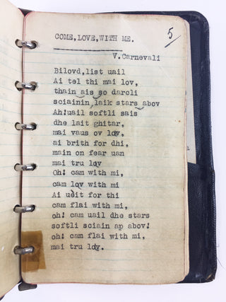 Gigli, Beniamino. (1890–1957) Three Original Notebooks of Song Lyrics