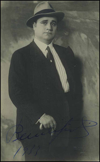 [Opera] Gigli, Beniamino. (1890-1957) Signed Photograph