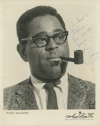 [Jazz & Song] Gillespie, Dizzy. (1917–1993) Signed Photograph