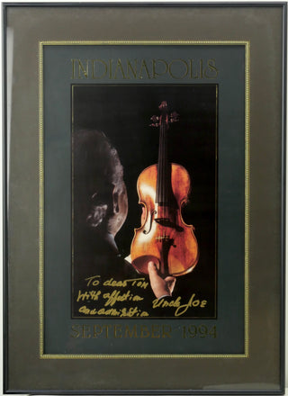 Gingold, Josef. (1909–1995) International Violin Competition of Indianapolis - Signed Poster