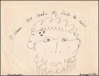 [Literature] Ginsberg, Allen. (1926-1997) Signed Drawing