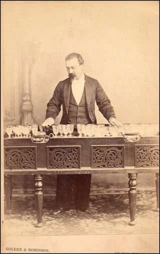 [Glass Harmonica] Cabinet Card Photograph