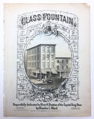 [Drug Store Music] Ward, Charles L. Glass Fountain Polka - Sheet Music