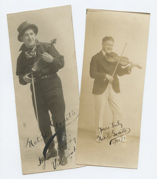 [Violin] Godette, Nathan E. Two Signed Photographs