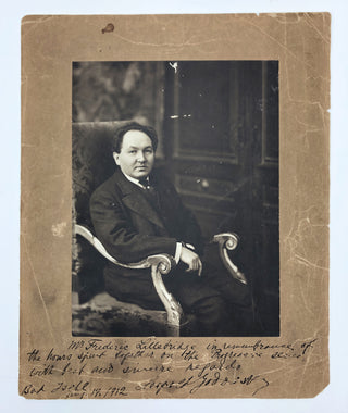 Godowsky, Leopold. (1870–1938) Signed Photograph to the editor of his "Progressive Exercises"