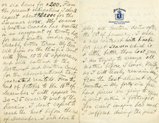 Godowsky, Leopold. (1870–1938) Archive of Autograph Letters