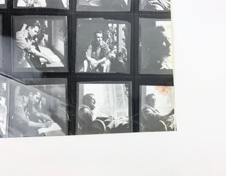 [Kerouac, Jack. (1922–1969)] Goldblatt, Burt. (1924–2006) Original Contact Sheet of Portraits by Burt Goldblatt