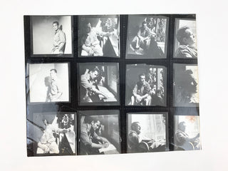 [Kerouac, Jack. (1922–1969)] Goldblatt, Burt. (1924–2006) Original Contact Sheet of Portraits by Burt Goldblatt