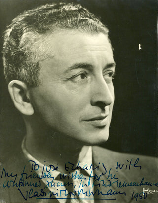 Golschmann, Vladimir. (1893–1972) Signed Photograph to José Echániz