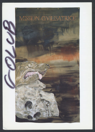 Golub, Leon. (1922–2004) "Mission Civilisatrice" - Signed Postcard