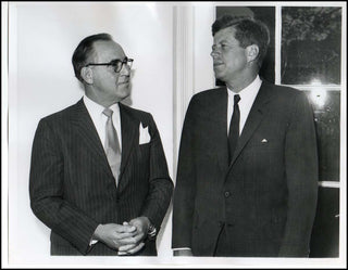 Goodman, Benny. (1909–1986) & Kennedy, John F. (1917–1963) Original Photograph with President Kennedy