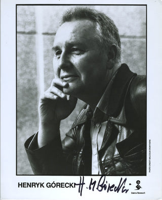 Górecki,  Henryk.(b. 1933) Signed Photograph