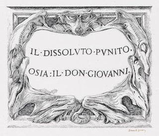 Gorey, Edward. (1925–2000) "Il Dissoluto Punito" - Original Illustration for Don Giovanni