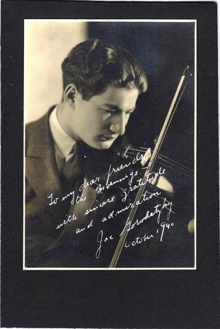 [Budapest String Quartet] Gorodetzky, Jac. (1913–1955) Signed Photograph