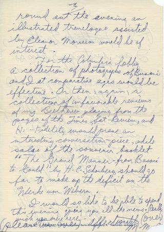 Gould, Glenn. (1932–1982) Autograph Letter Signed