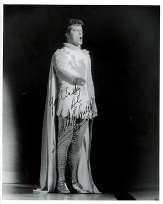 Goulet, Robert. (1933–2007) Signed Photograph in pre-Broadway tryout of "Camelot"