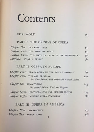 [Opera] [Bing, Rudolf. (1902 - 1997)] Graf, Herbert.  "The Opera and Its Future in America" inscribed at Christmas to Rudolf Bing