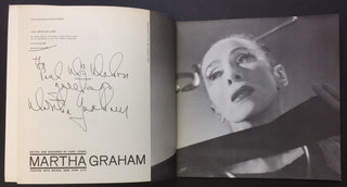 Graham, Martha. (1894–1991) [Leabo, Karl B.] Martha Graham - SIGNED