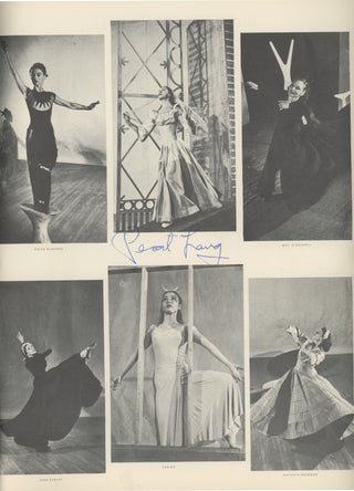 [Graham, Martha. (1894-1991)] Cohan, Robert. (1925-2021) & Lang, Pearl. (1921-2009) & Turney, Matt. (1925-2009) "Martha Graham and her Dance Company" - Signed Souvenir Program