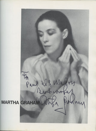 Graham, Martha. (1894–1991) Signed Souvenir Program