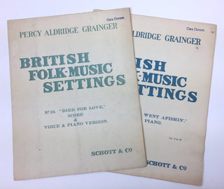 Grainger, Percy. (1882–1961) [Clemens, Clara. (1874–1962)] Two Folk Music Settings - From the Collection of Mark Twain's Daughter