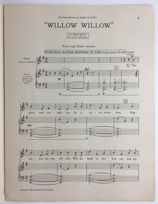 Grainger, Percy. (1882–1961) Signed Music to Mark Twain's Daughter!