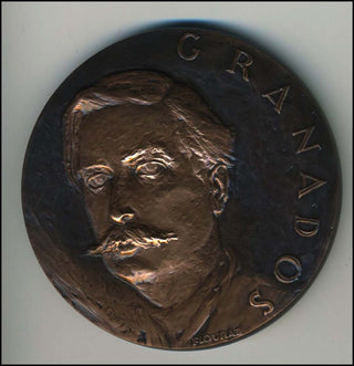 Granados, Enrique. (1867 - 1916) Bronze Portrait Medal