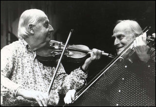 Grappelli, Stephane. (1908–1997) & Menuhin, Yehudi. (1916–1999) Original Photograph