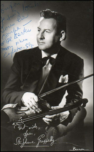 Grappelli, Stephane. (1908-1997) Signed Photograph