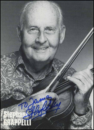 Grappelli, Stephane. (1908-1997) Signed Photograph