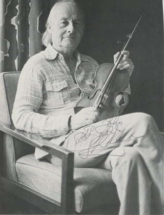 [Jazz & Song] Grappelli, Stephane. (1908-1997) Signed Photograph