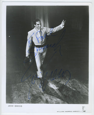 Greco, José. (1918–2000) Signed Photograph