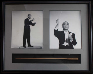 Green, Johnny. (1908 - 1989) Framed Conducting Baton