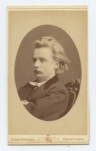 Grieg, Edvard. (1843–1907) Carte de Visite Photograph