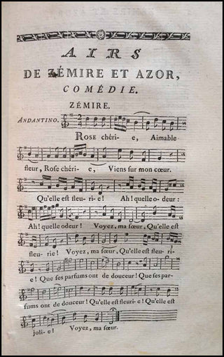 Grétry, André Ernest Modeste. (1741-1813) [ Marmontel, Jean-François. (1723 - 1799)] Zemire et Azor : comédie-ballet, en vers, et en quatre actes, mêlée de chants et de danses : représentée devant Sa Majesté à Fontainebleau le 9 novembre 1771, & sur le Th