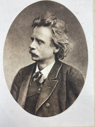 Grieg, Edvard. (1843-1907) Enormous 1895 Photograph for the Bechstein Piano Company