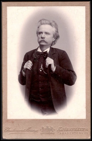 Grieg, Edvard. (1843-1907) Rare Original Cabinet Photograph