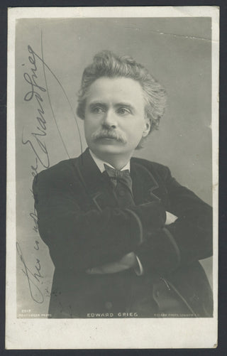 Grieg, Edvard. (1843–1907) Signed Photograph