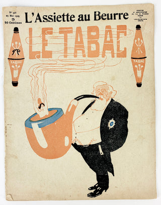 Gris, Juan. (1887–1927) Original Illustration for "Le Tabac," (L'Assiette au Beurre,1909)