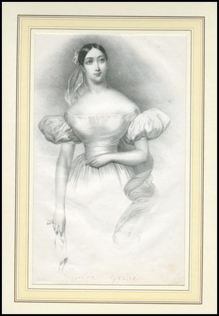 Grisi, Giulia. (1811-1869) Original Lithograph Portrait