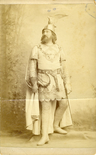 [Wagner] Gudehus, Heinrich. (1842-1909) Original Photograph as Lohengrin