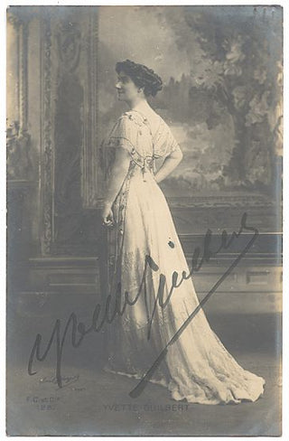 Guilbert, Yvette. (1865–1944) Signed Photograph