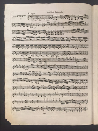 Gyrowetz [Girowetz], Adalbert. (1763-1850) Tre Quartetti per Flauto o Violino primo Violino secondo, Viola e Basso […] Op. XI