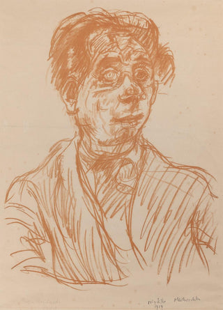 [Reinhardt, Max. (1873–1943)] Kokoschka, Oskar. (1886–1980) Max Reinhardt (Head) (Arntz 112; Wingler & Welz 135), 1919