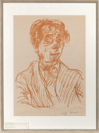 [Reinhardt, Max. (1873–1943)] Kokoschka, Oskar. (1886–1980) Max Reinhardt (Head) (Arntz 112; Wingler & Welz 135), 1919