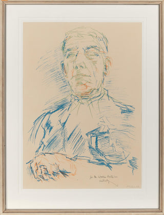 Kokoschka, Oskar. (1886–1980)  Selbstbildnis (Self-Portrait on his 70th Birthday), 1956