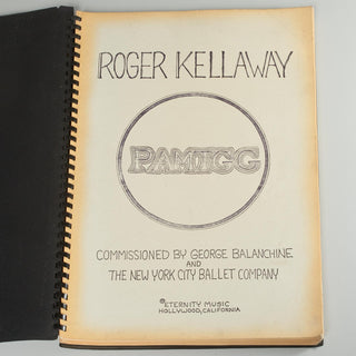 [Balanchine, George. (1904–1983)] Kellaway, Roger. (b. 1939) "PAMTGG"  - Presentation Copy to George Balanchine