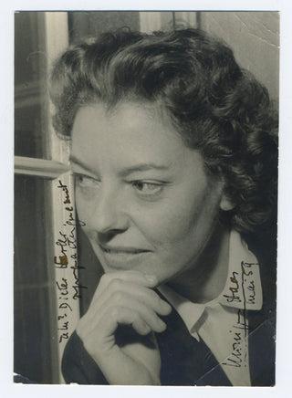 Haas, Monique. (1909–1987) Signed Photograph