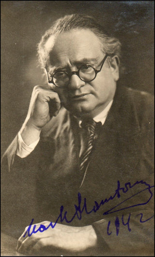 Hambourg, Mark. (1879 - 1960) Signed Photograph