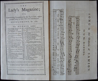 Handel, George Frederic. (1685-1759) Song in the Oratorio of Samson [1781 Lady&apos;s Magazine]